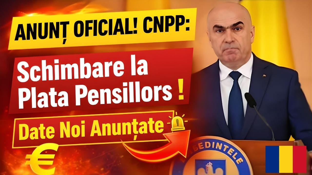 ANUNȚ OFICIAL! CNPP: Schimbare la Plata Pensiilor — Date Noi Anunțate