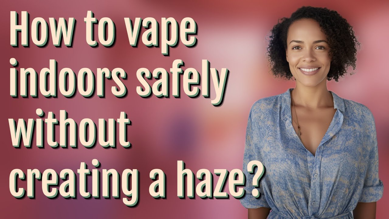 How to vape indoors safely without creating a haze?
