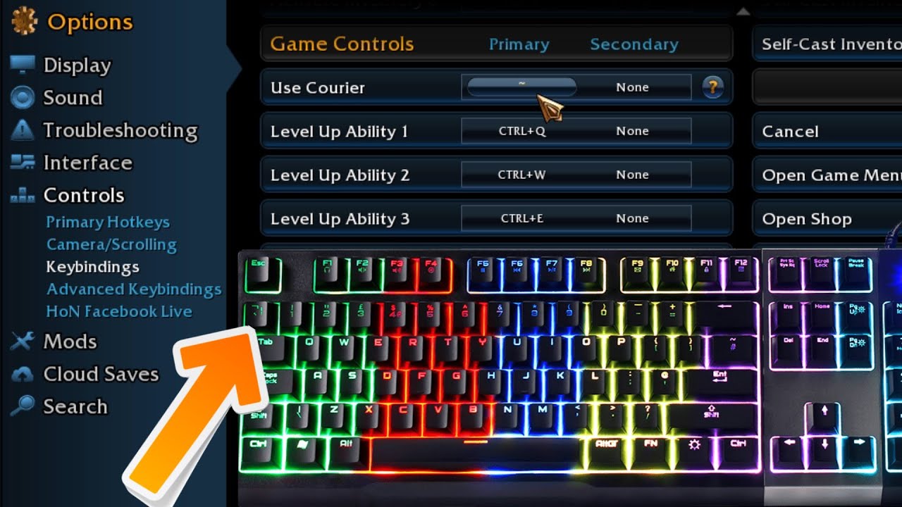 HoN Settings | Tutorial Keybindings For beginners