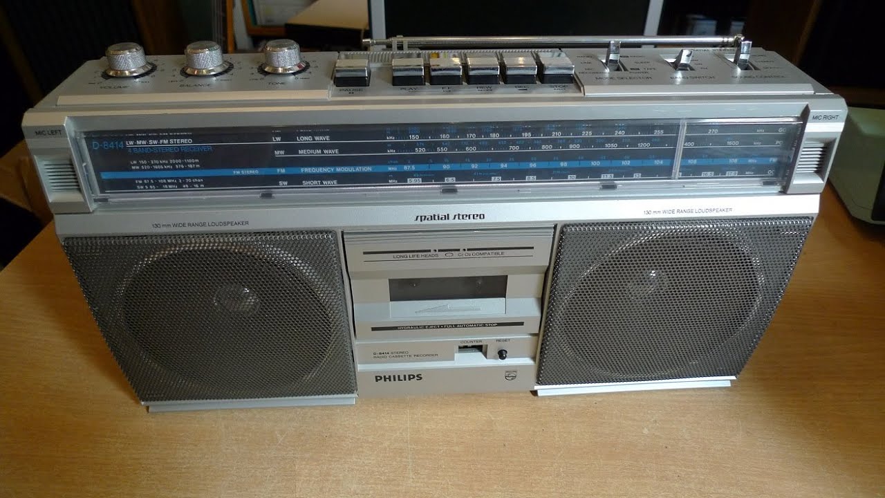 PHILIPS D-8414 - Stereo Radio Cassette recorder...