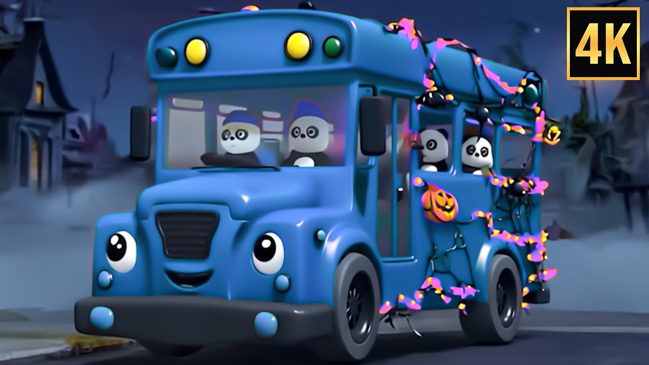 Wheels on the Bus - Spooky Ride & Best Halloween Songs for Kids