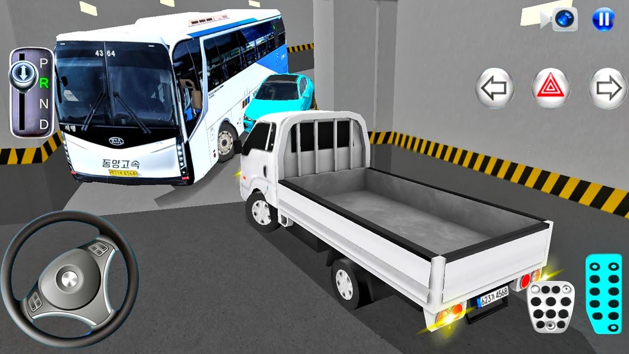 New Kia Express Bus Stuck in Parking Garage - 3D Driving Class 2026 Car Game! Android Gameplay