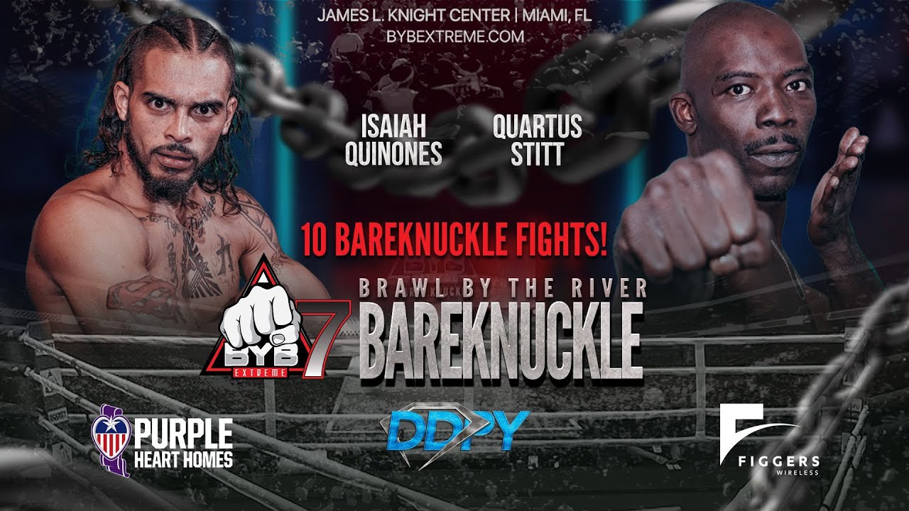 BYB 7 Individual Fight Quinones vs Stitt BYB Extreme Bare Knuckle Fighting Series