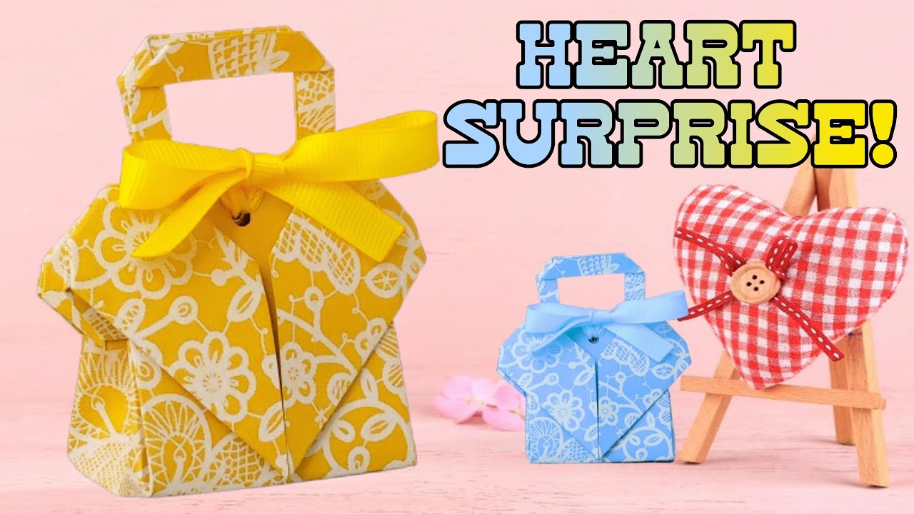 This DIY Heart Gift Bag Looks EXPENSIVE but Costs Almost Nothing!