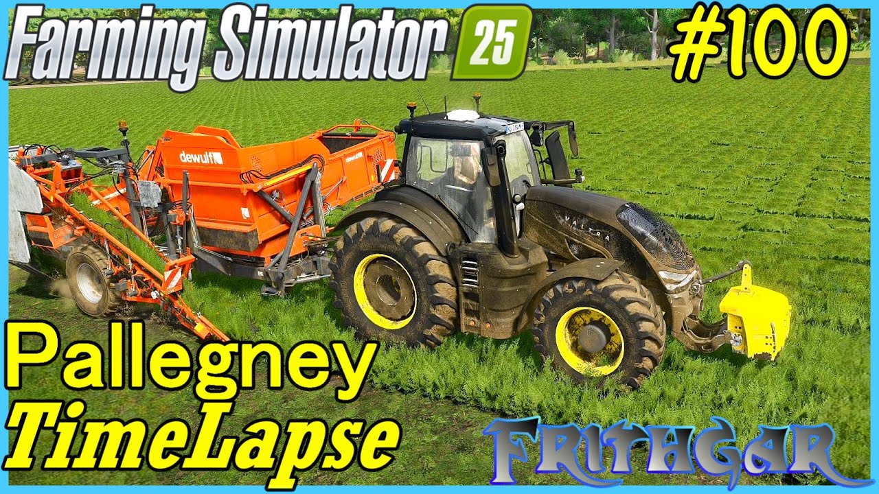 FS25 Timelapse, Pallegney #100: Whittling Away At The Carrots!