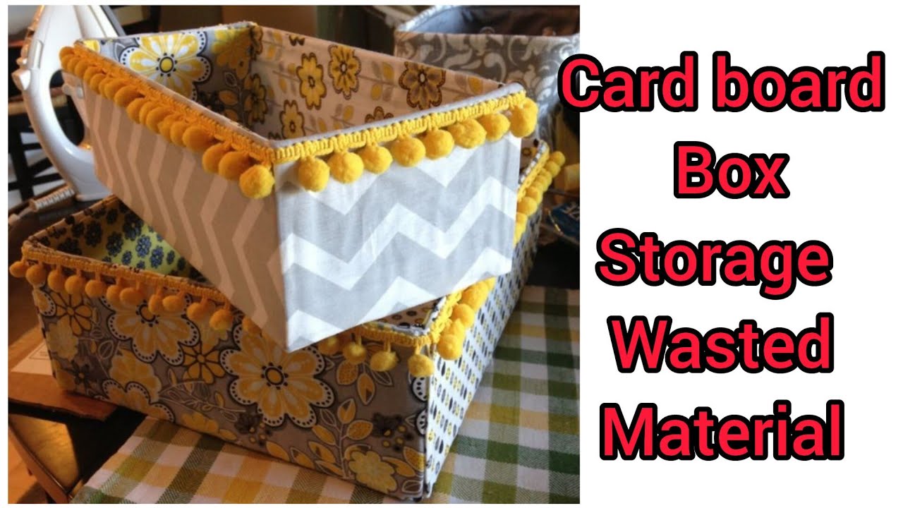 Don't Waste Your Cardboard Box/DIY Cardboard organizer 