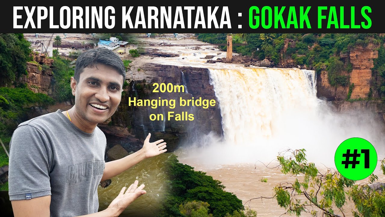 200m Hanging Bridge on Waterfalls | Gokak Falls