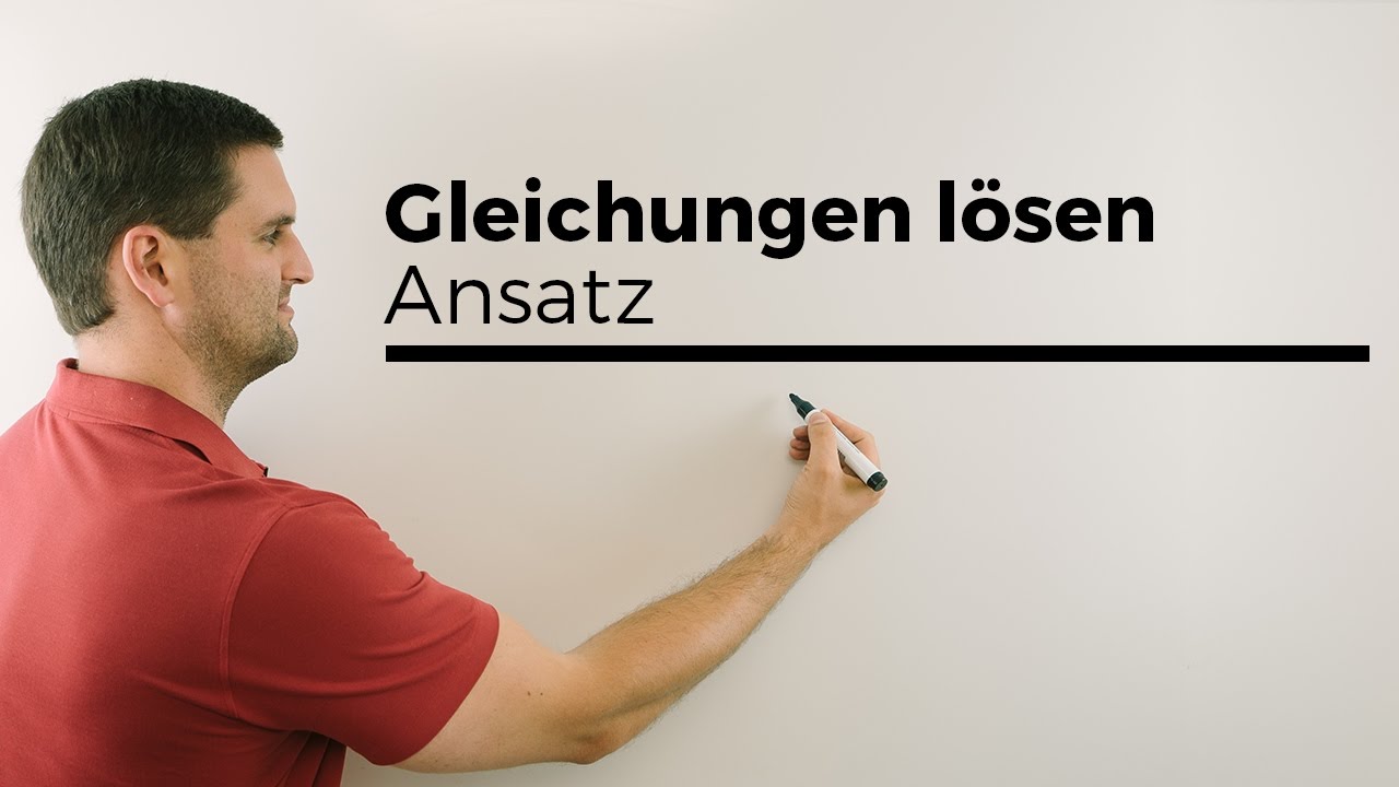 Gleichung lösen und LGS lösen | Mathe by Daniel Jung