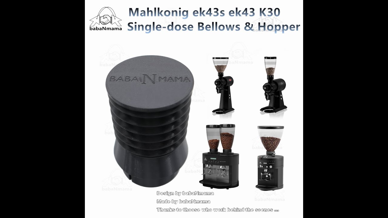Mahlkonig ek43s ek43 K30 Espresso Coffee Grinder Single-dose Bellows and Hopper