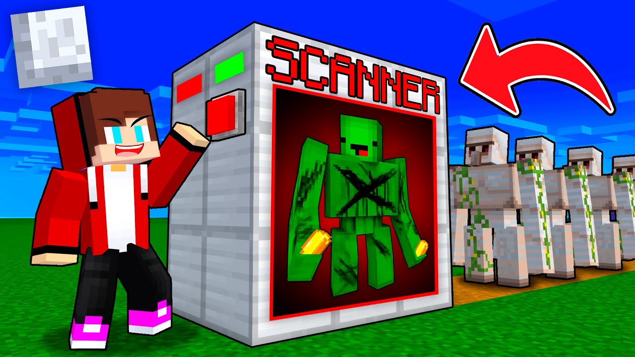 JJ Made a SCANNER To Find SCARY Mikey GOLEM?! - Maizen
