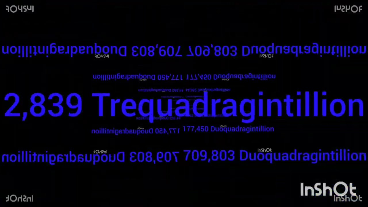 Three Weeks Later 10 Quadragintillion to 3 Sexquadragintillion