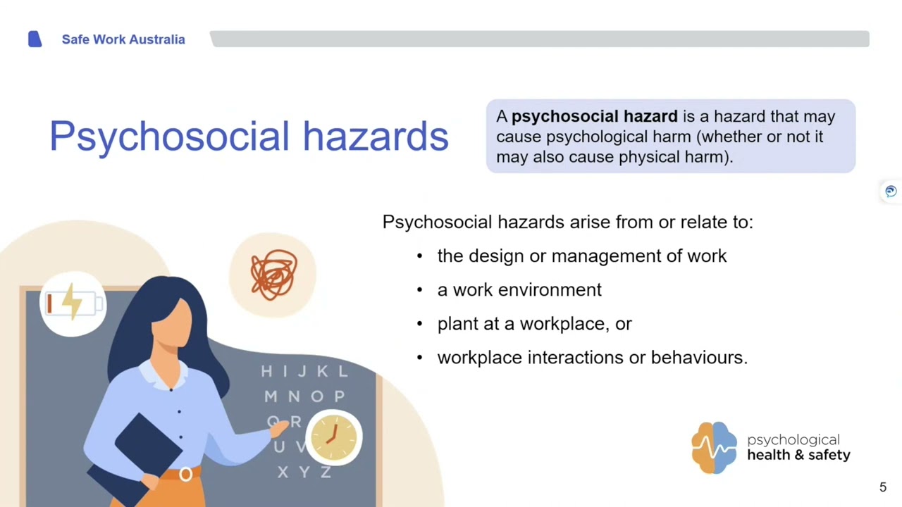 OFSC Webinar: Psychosocial hazards: new model WHS Regulations and Code of Practice