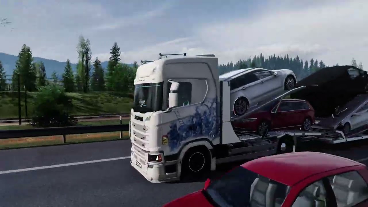 Scania 590S Autotransporter - (SK) - (CZ) Moza R3