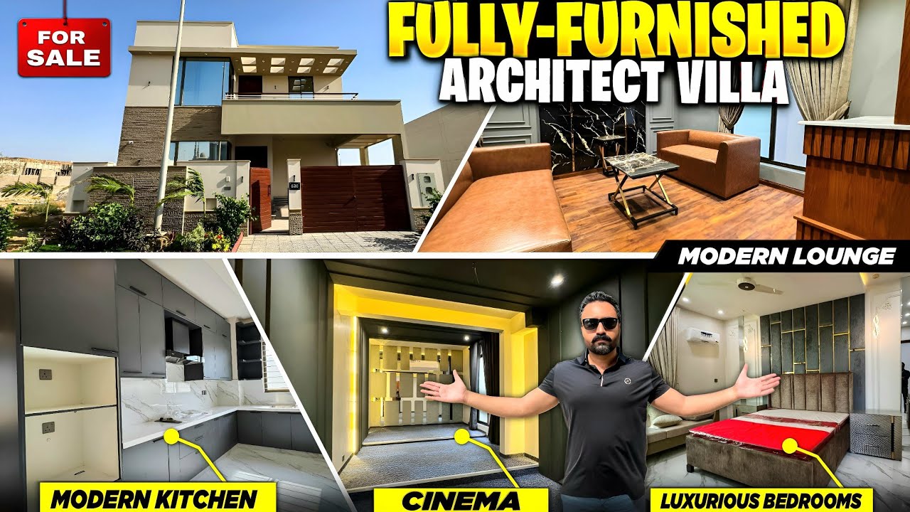 272 Square Yards Ultra-LUXURIÖS-FULLY-FURNISHED With CINEMA | House For Sale | Bahria Town Karachi