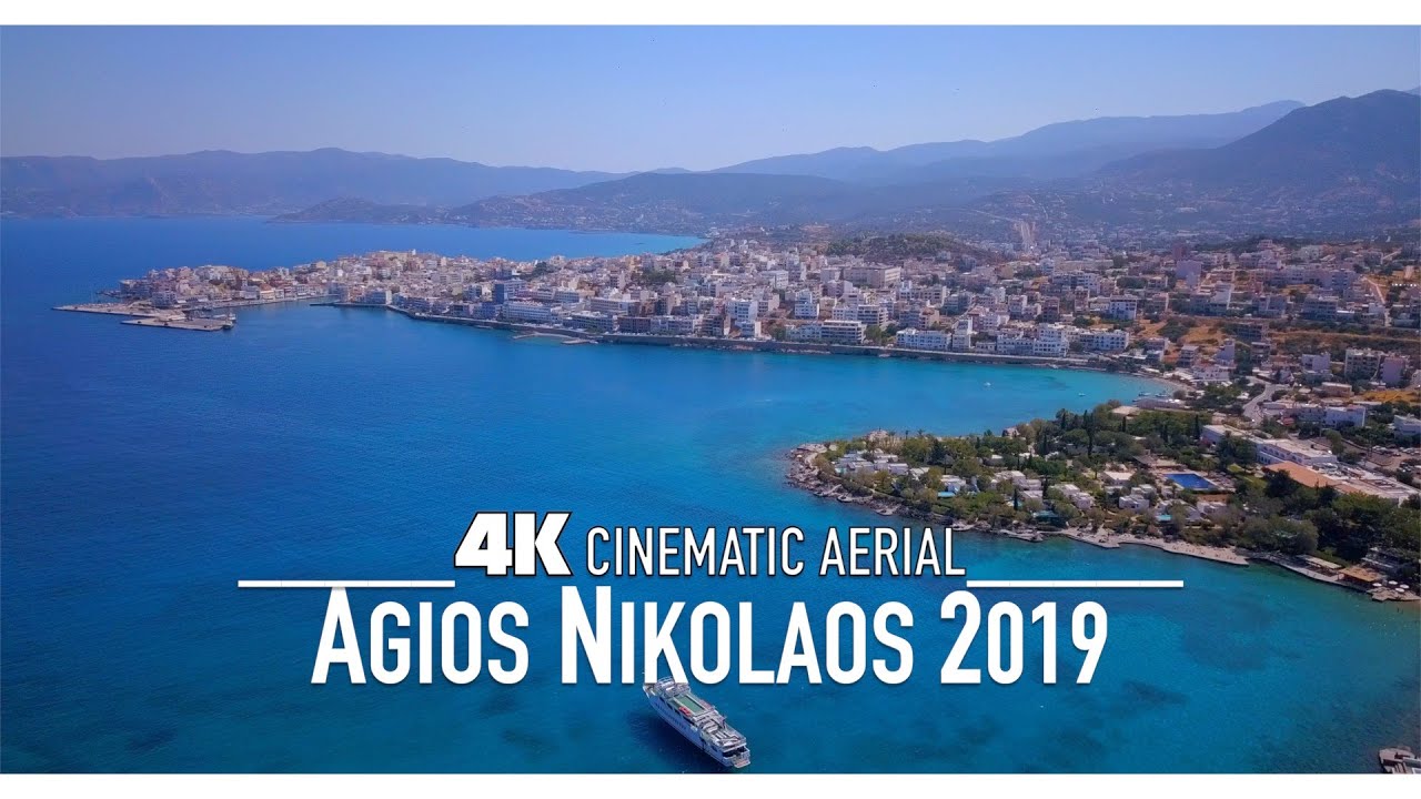 AGIOS NIKOLAOS 🇬🇷 Άγιος Νικόλαος Drone 4K 2019 Crete Κρήτη