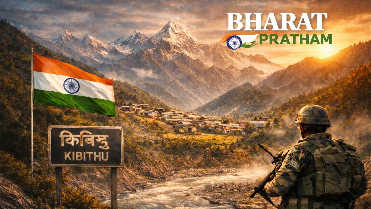 भारत का वो गांव जहां से पैदल विदेश जाया जा सकता है 🇮🇳😱ai generated video 