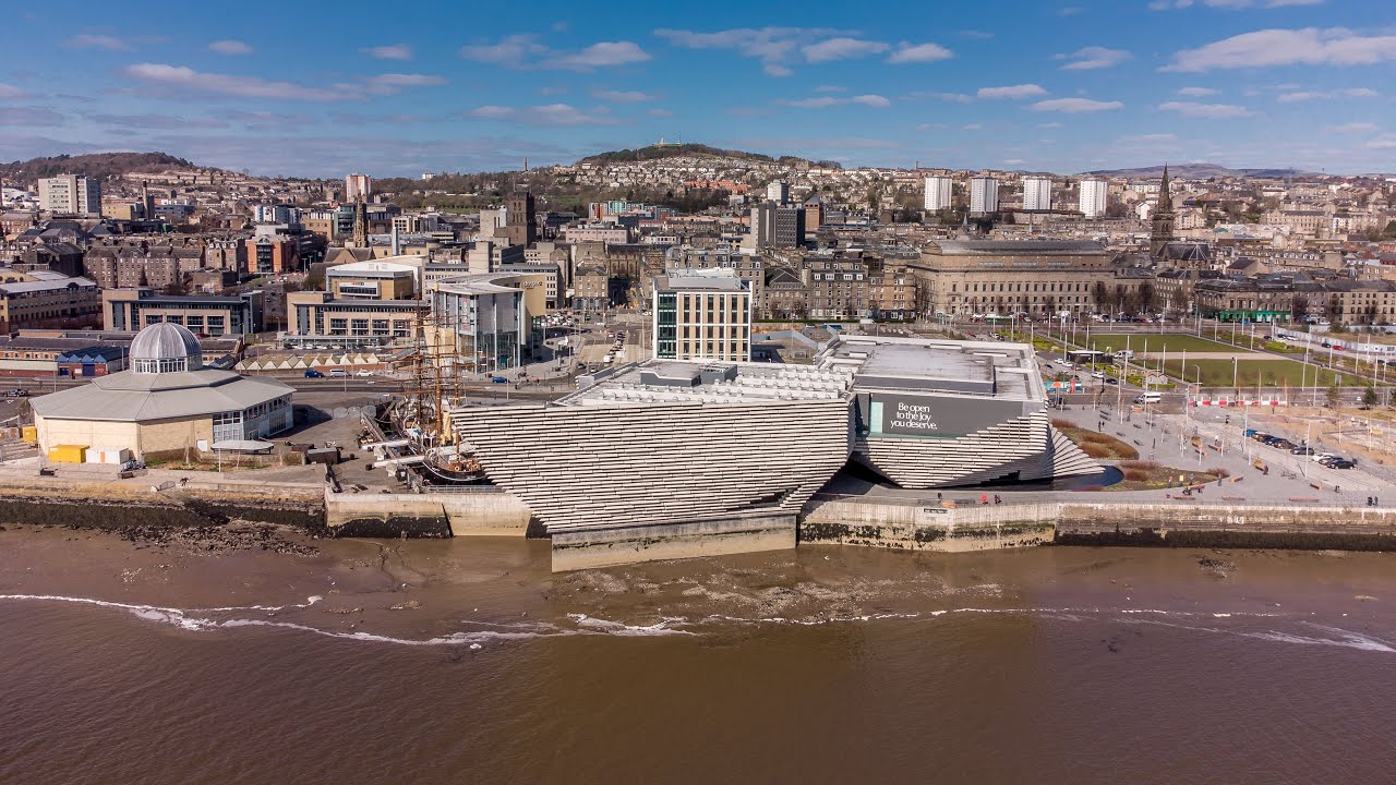 Dundee Waterfront & Tay Rail Bridge 4k 2021