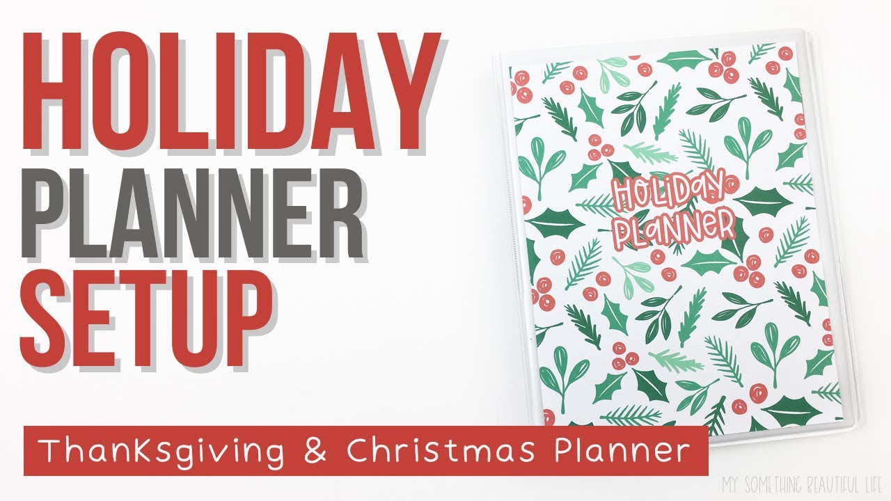 HOLIDAY PLANNER SETUP | DIY Christmas Planner Setup | Thanksgiving Planner