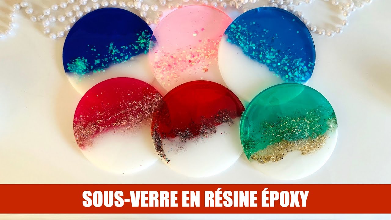 Des moules en silicone fait à partir d'une impression 3D = des sous-verre uniques en résine époxy !!