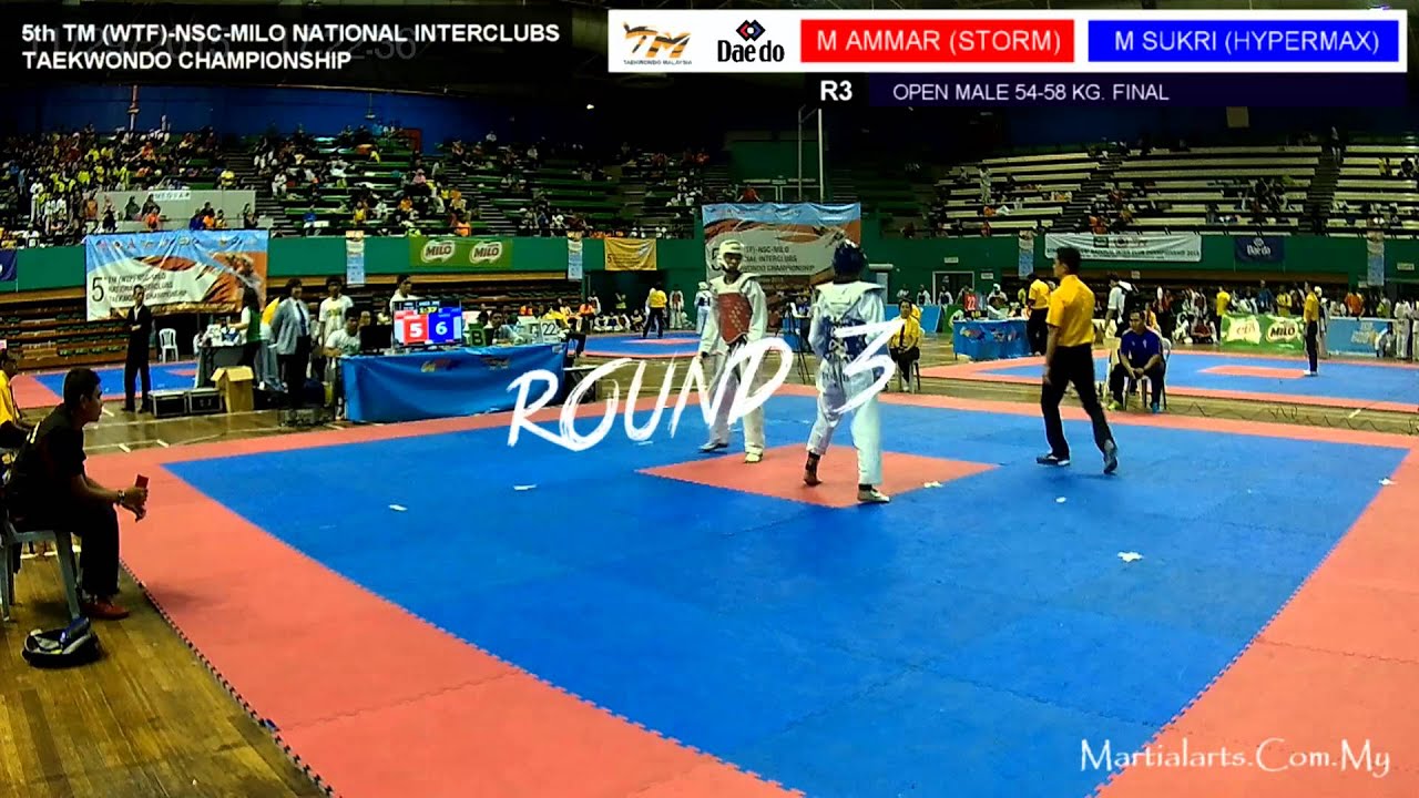 Mohammad Ammar (STORM) VS Muhammad Sukri Omar Sidek (HYPERMAX) - 5th TM(WTF)-NSC-MILO