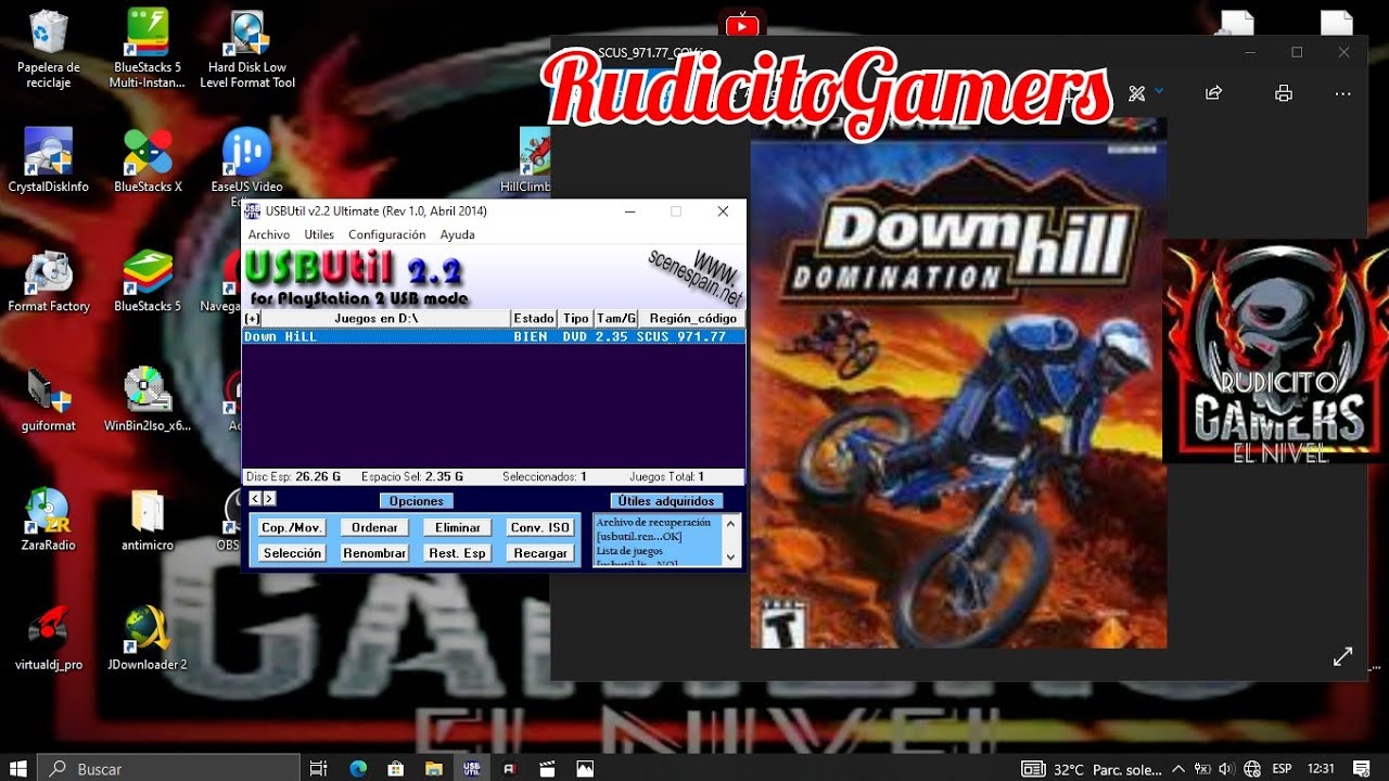 Como instalar juegos de PS2 a una USB con el Programa USB Util