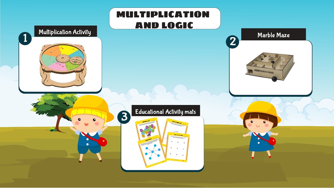 Xplorabox Educational Activity box for  Kids Age 8-12 Years Children | Multiplications And Logic