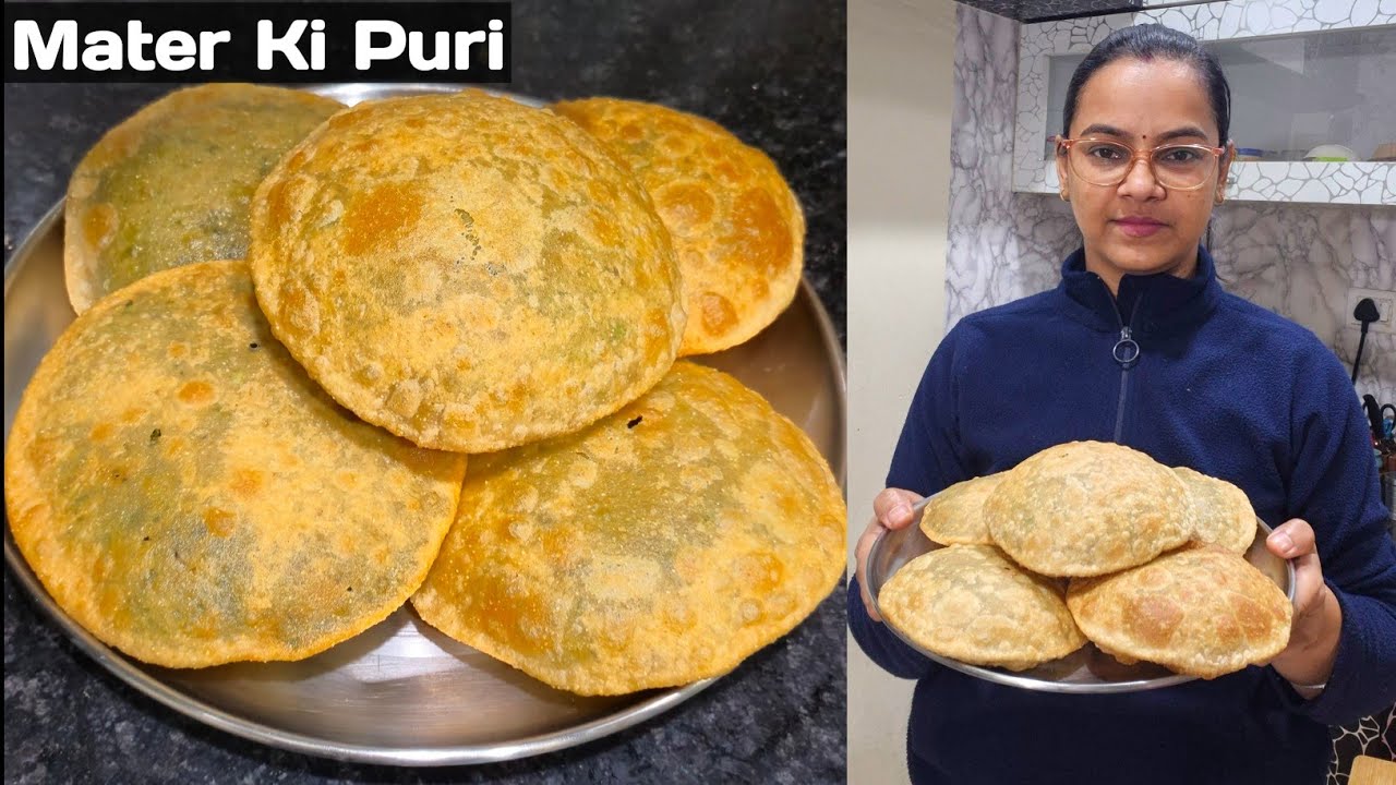 कच्चे हरे मटर और गेहूं के आटे की मसाला पूरी ऐसे बनाएंगे तो कचोरी खाना भूल जाएंगे | Matar Masala Puri
