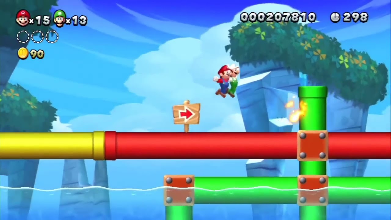 Nintendo WiiU Longplay [001] New Super Mario Bros. U (part 1 of 5)