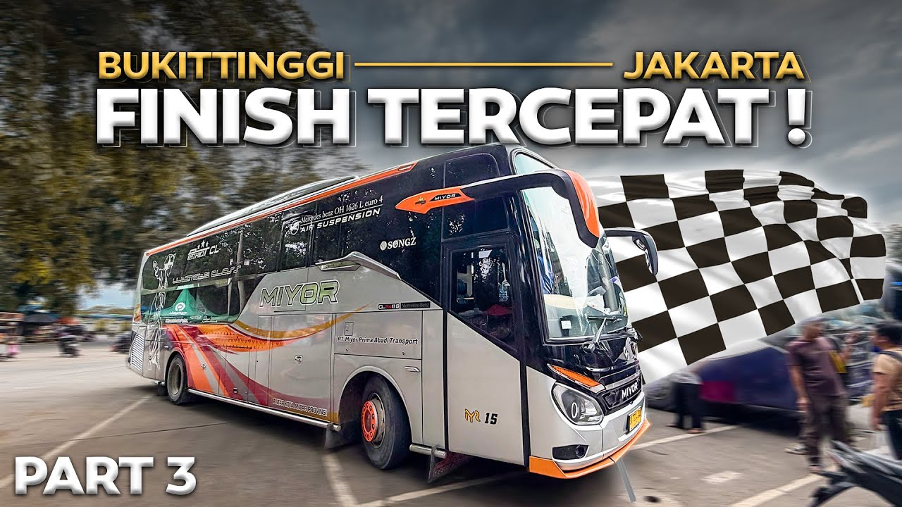 MENJADI BUS TERCEPAT SUMBAR ⁉️ Bukittinggi - Jakarta Naik Bus Miyor Ultimate Class Part3. 