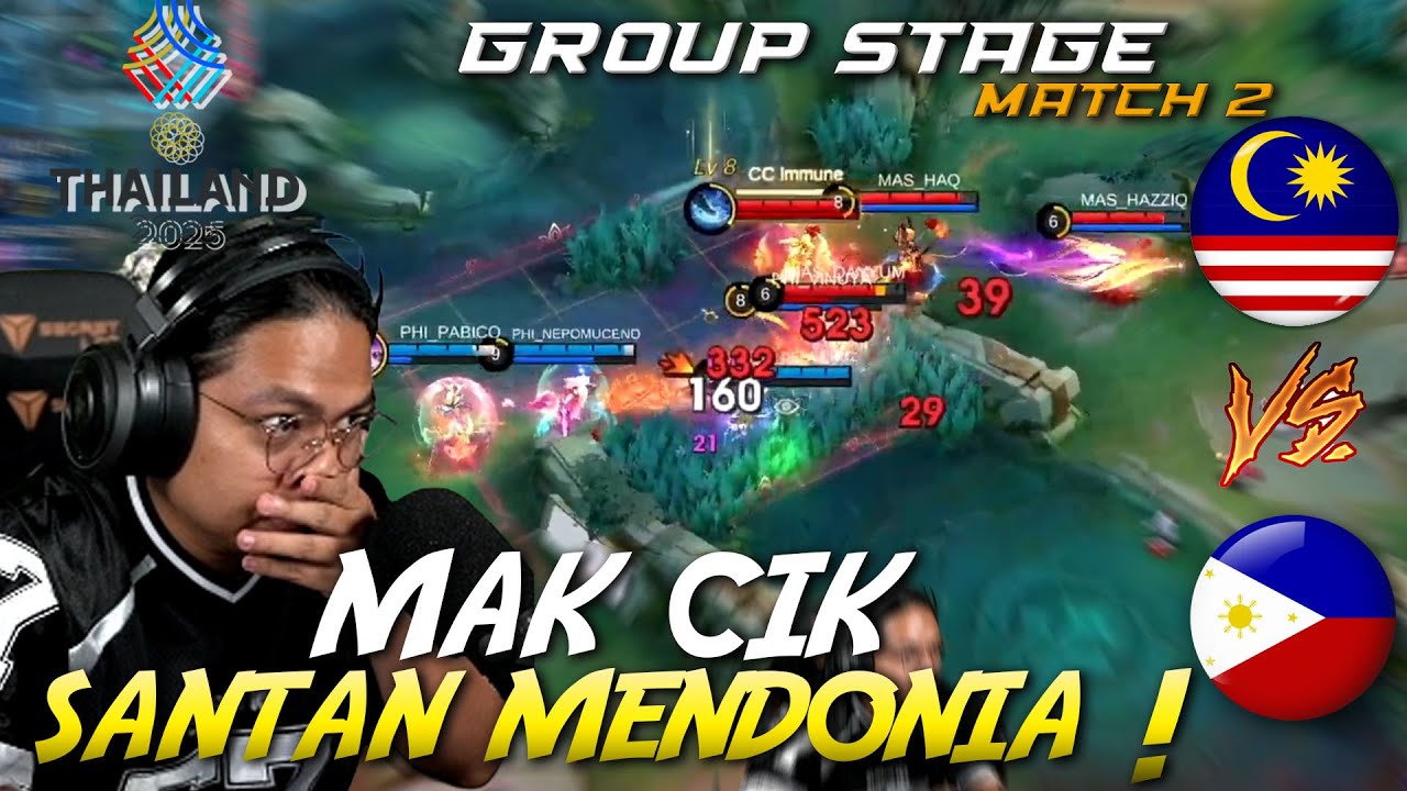 MALAYSIA VS PHILIPPINES 2 GROUP STAGE SEA Games 33rd !