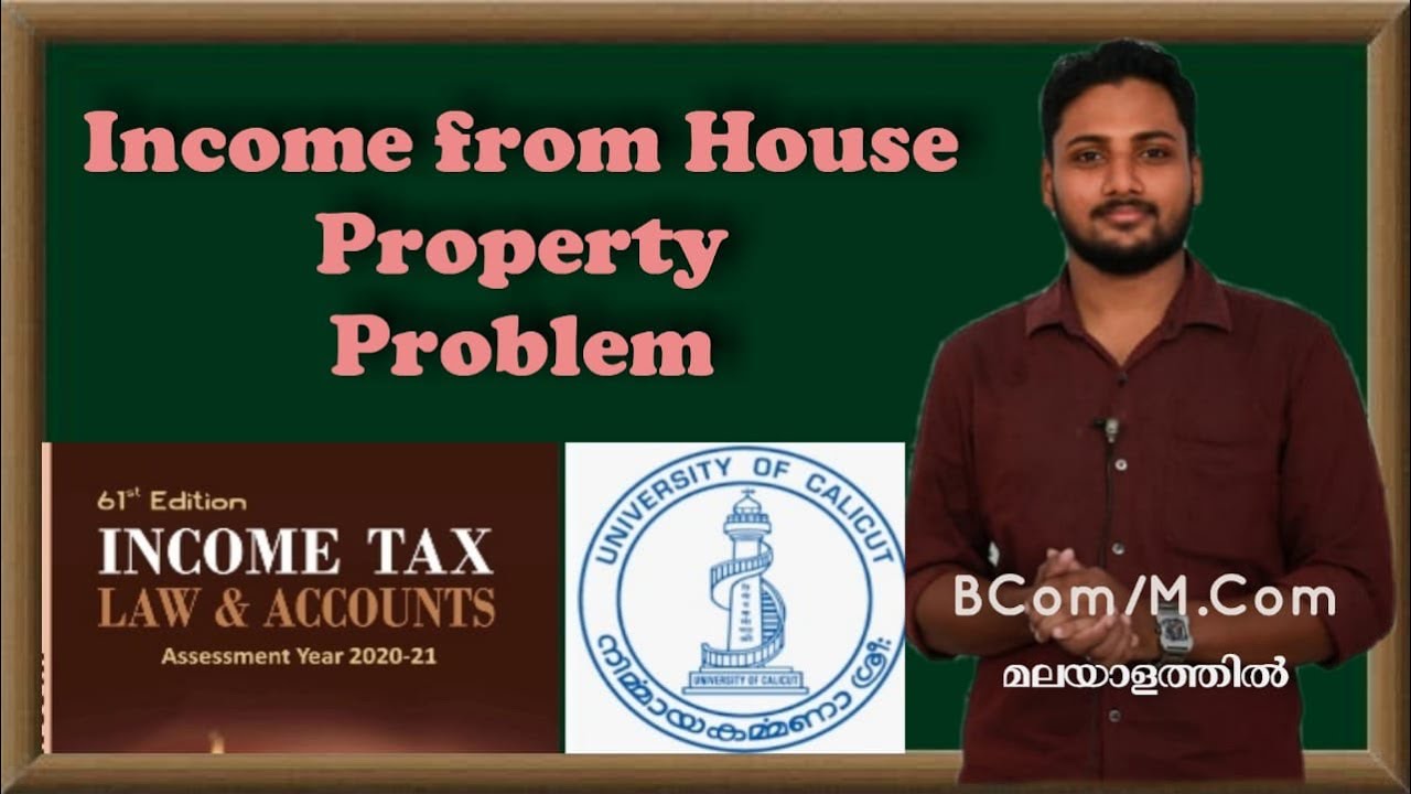 Income from House Property Problems | Income Tax | Malayalam | Calicut University | BCom/M.Com |Exam