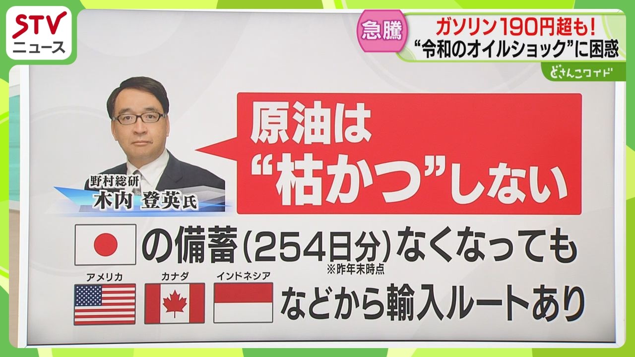 【解説】今はパニック価格？専門家「原油は枯渇しない」　早ければ今日中に落ち着く可能性も