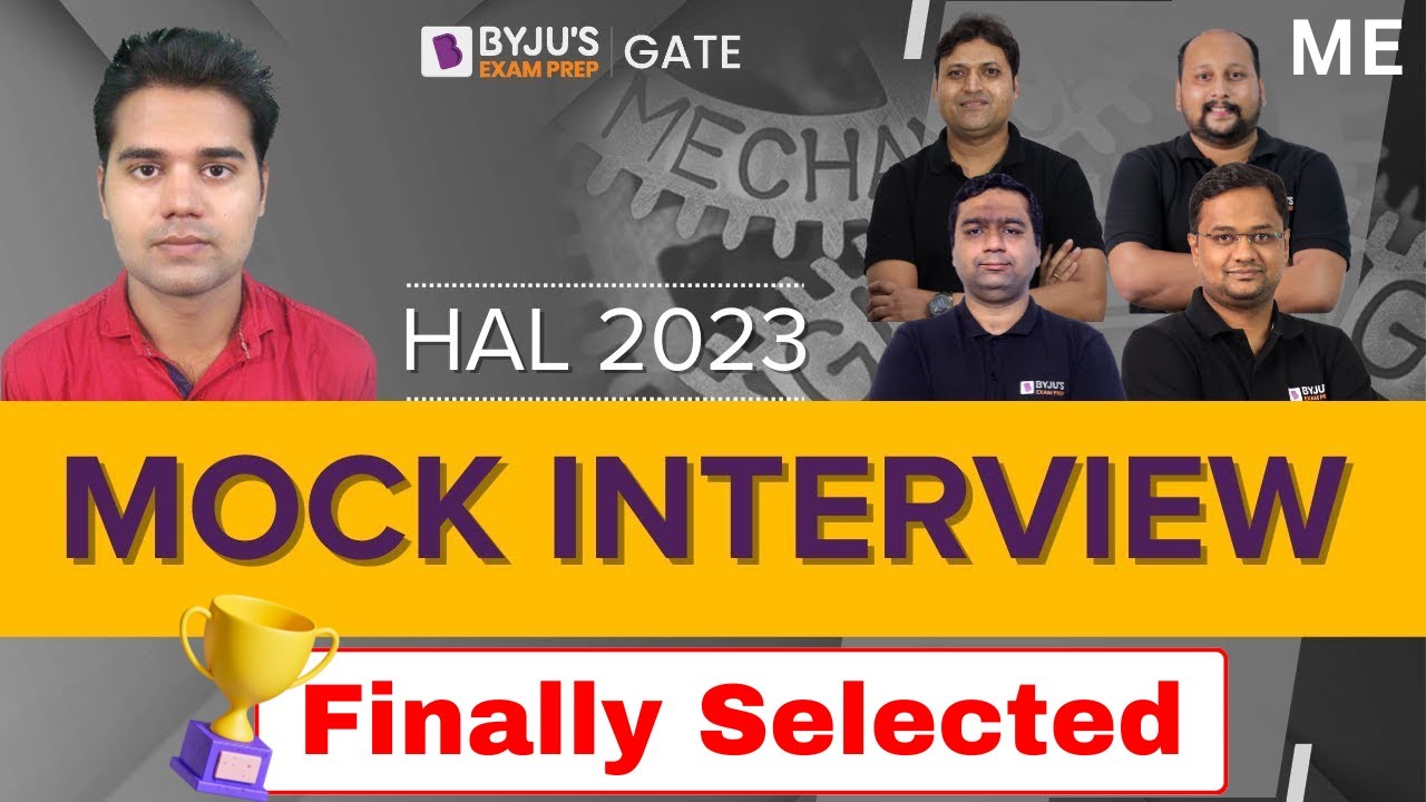 HAL 2023 Mock Interview | HAL 🔴LIVE Mock Interview BYJU'S | HAL Mechanical Engineering | BYJU'S GATE