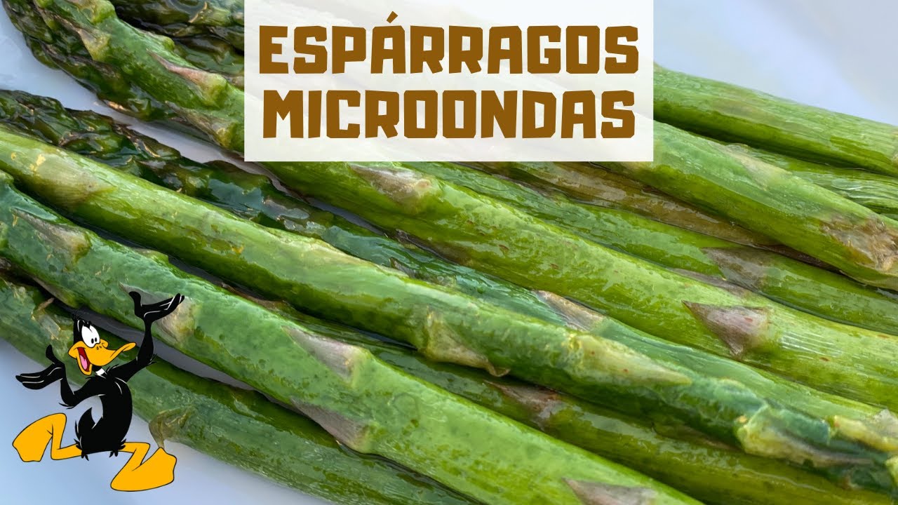 Espárragos Verdes o Trigueros al Microondas 🤤 ¡RECETA CON ESPÁRRAGO!