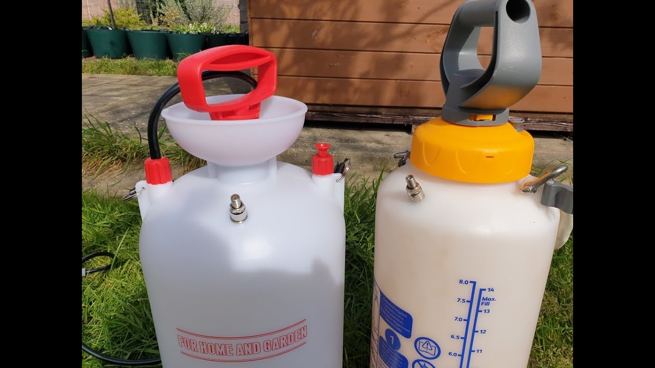 Fitting Car Tyre valve to a Garden Pressure Sprayer