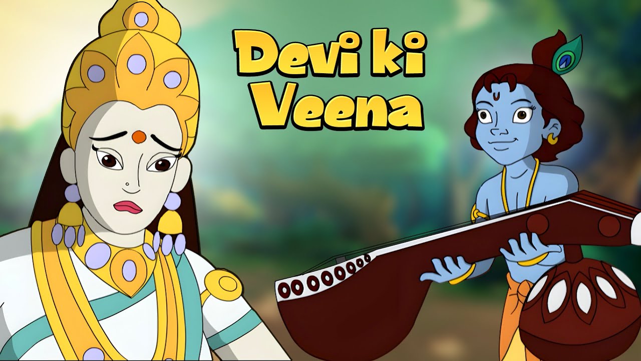 Krishna - Mystery of Devi’s Veena.! | Cartoon for Kids in Hindi |  Epic Stories