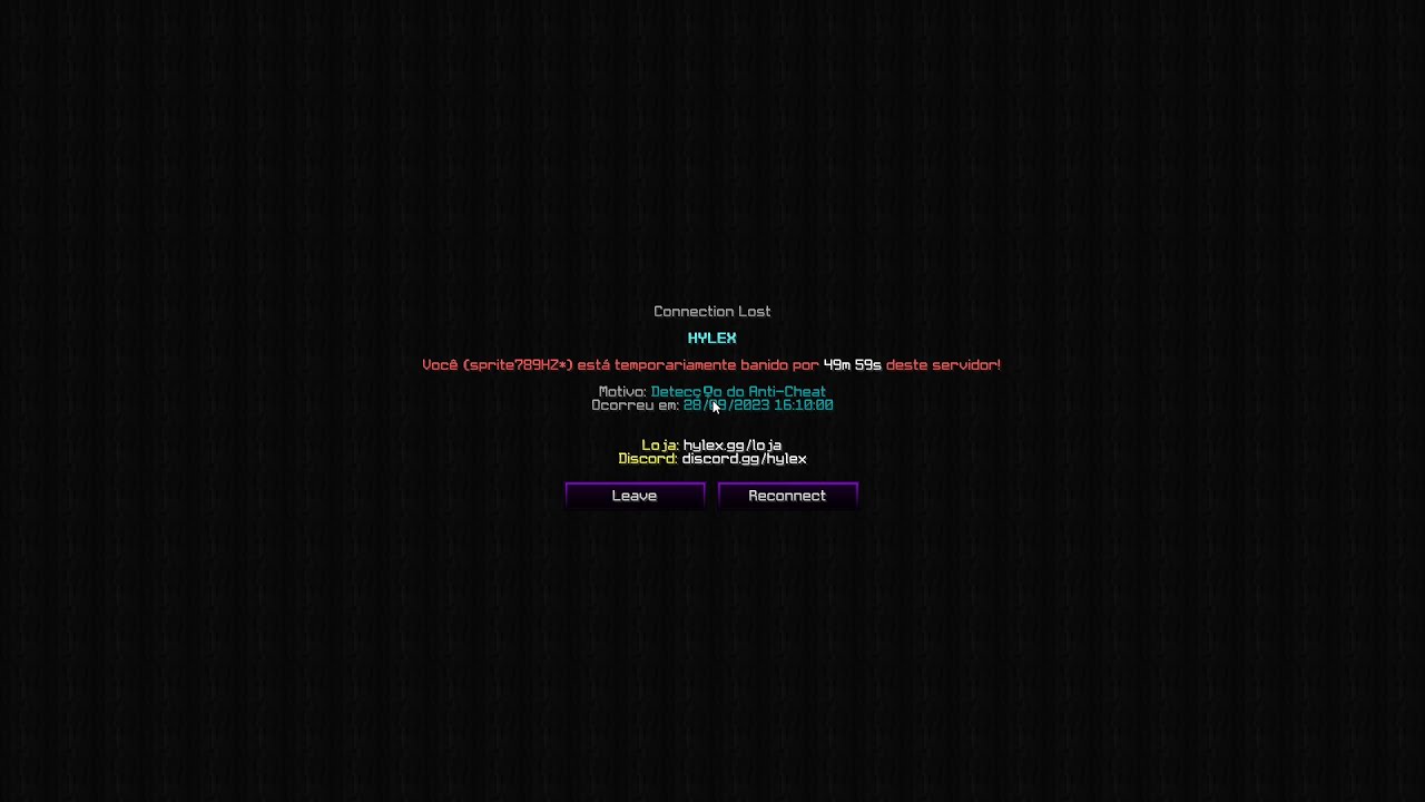 xitando no hylex ate levar ban