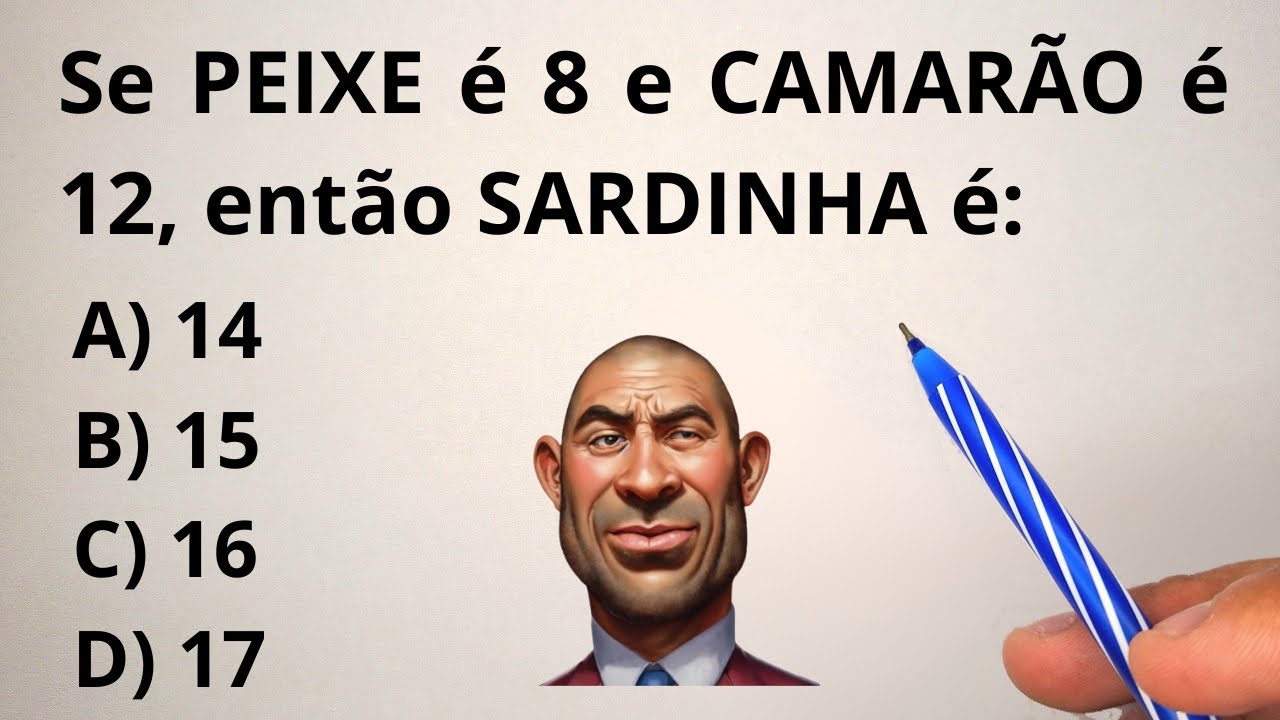 VOCÊ CONSEGUE DESCOBRIR O RACIOCÍNIO LÓGICO?