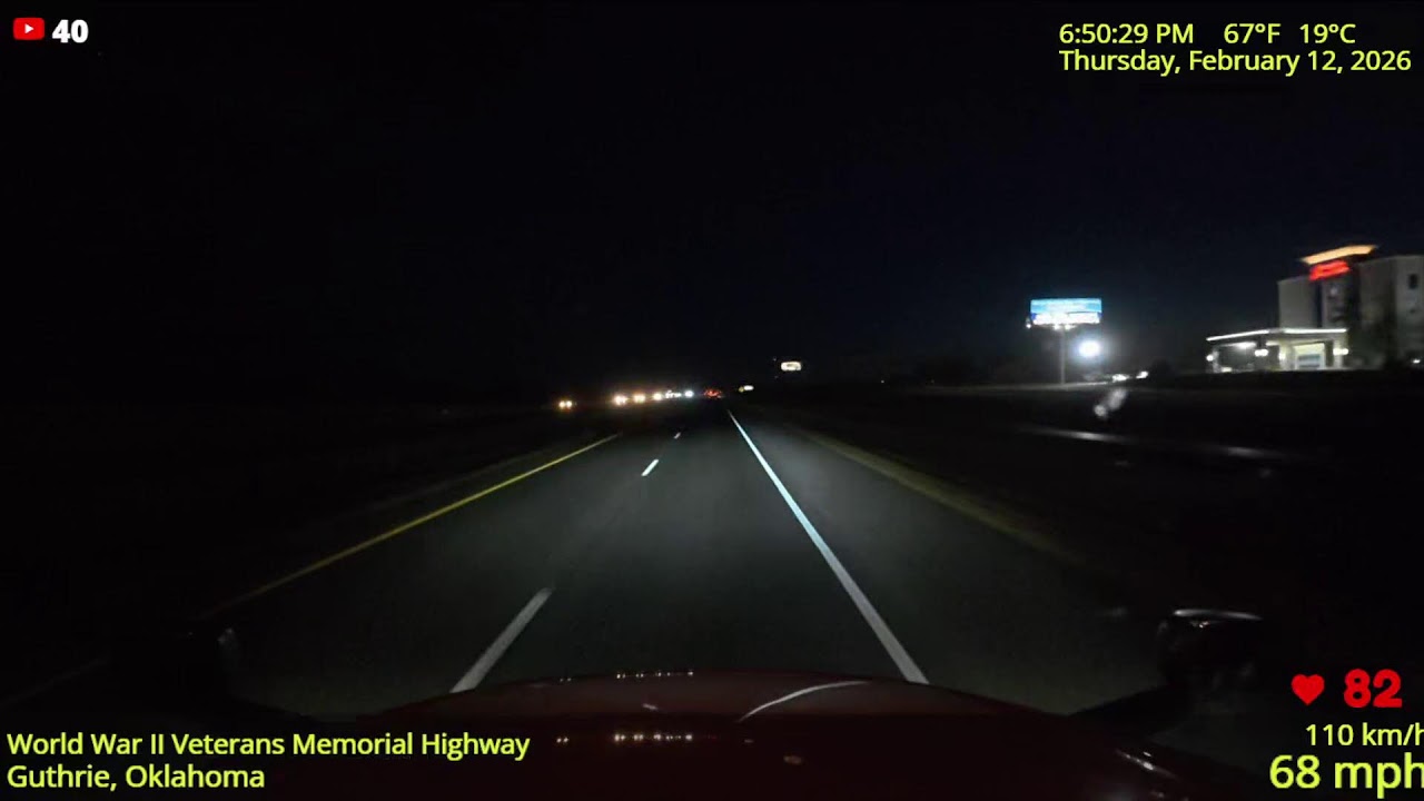 Nebraska to Texas Road Trip LIVE – Dashcam Views & Vibes 🛣️🚛📹 Feb 2026