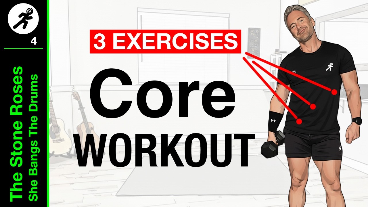 THE STONE ROSES CORE WORKOUT (3 Abs Exercises in a Follow Along Workout)