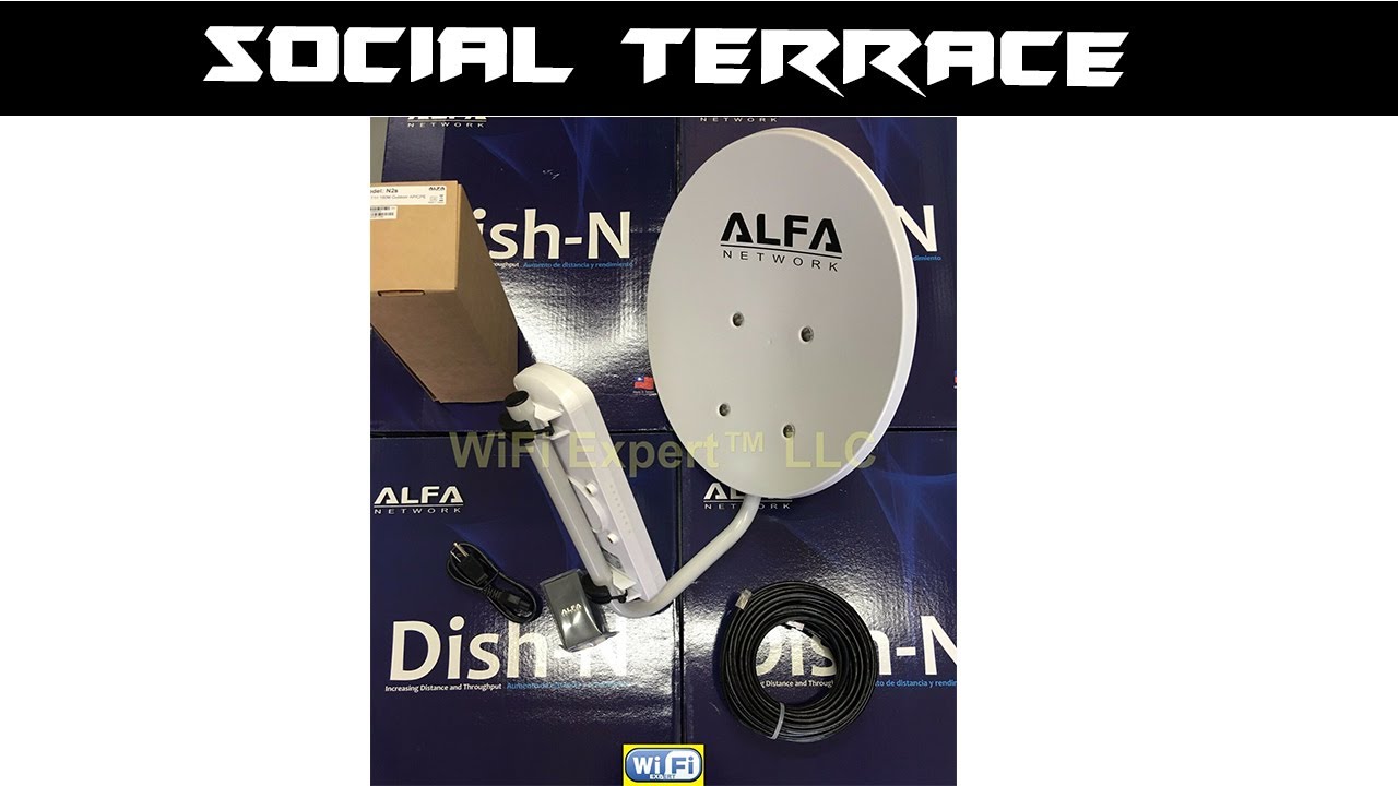 WiFi DISH N 22dBi + N2S PoE Cat5e Outdoor LONG Range Booster GET FREE INTERNET