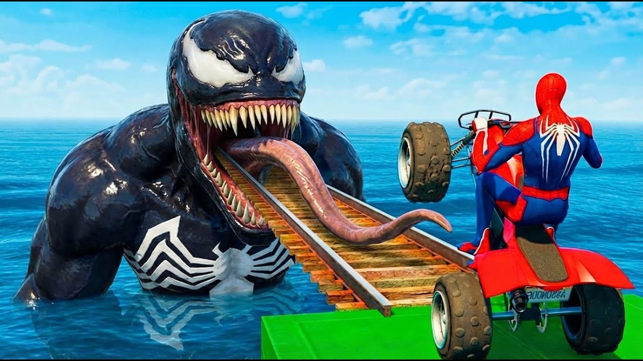 SPIDER-MAN against JUDY Ride on Motorcycle STUNT FUNNY MOMENTS | GTA 5 MULTIVERSE