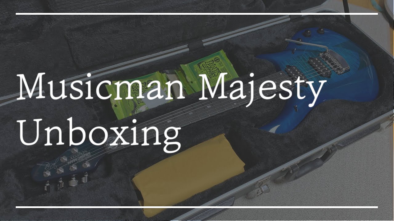 Musicman Majesty Blue Honu Unboxing