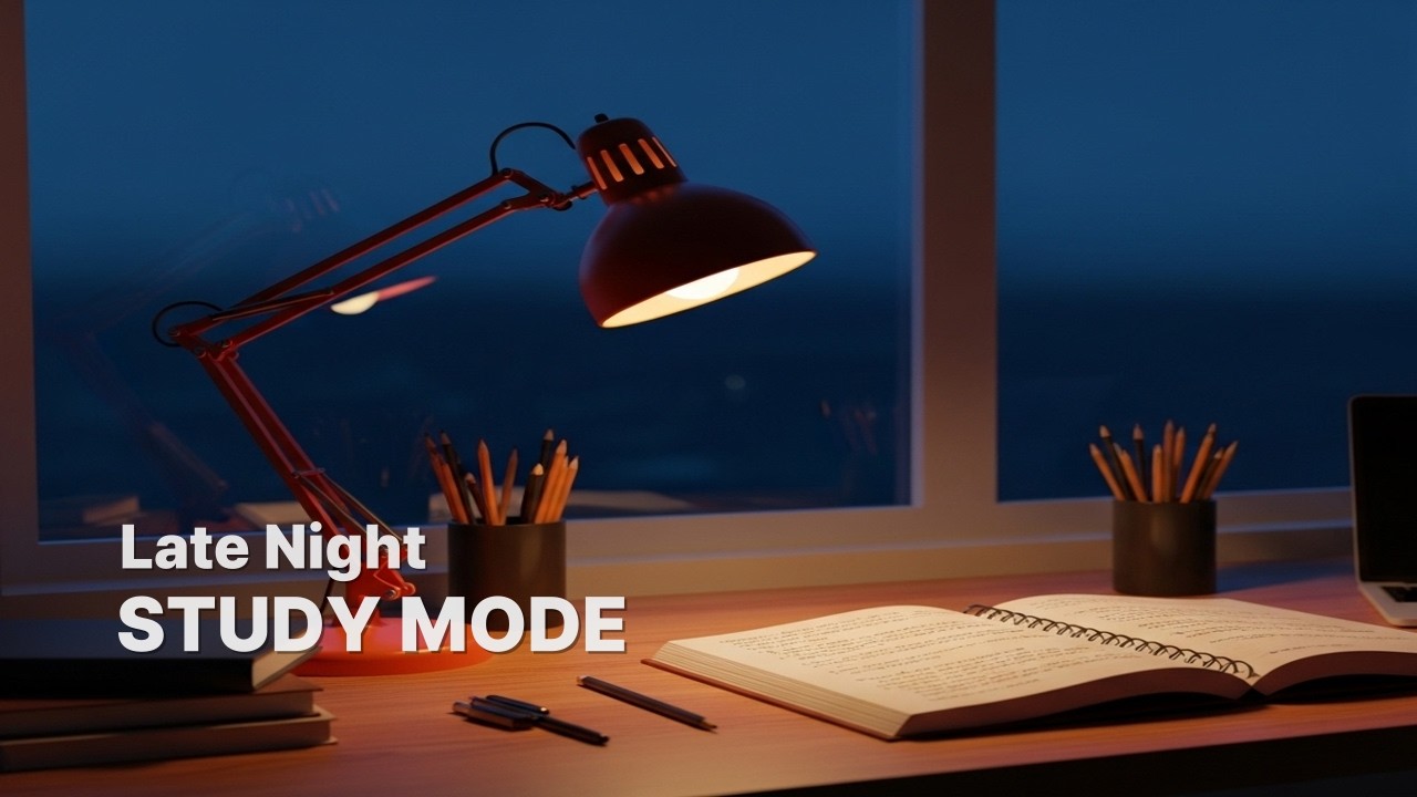 Late Night Study with Me 🌙 | Calm Piano Music for Deep Focus