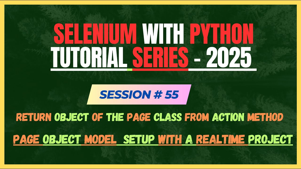 55. Возврат объекта класса Page из метода действия | Framework Design | Selenium - Учебное пособи...