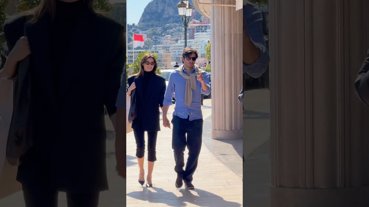 Carlos Sainz and his Girlfriend Rebecca in Montecarlo #carlossainz #f1 #monaco #montecarlo #luxury