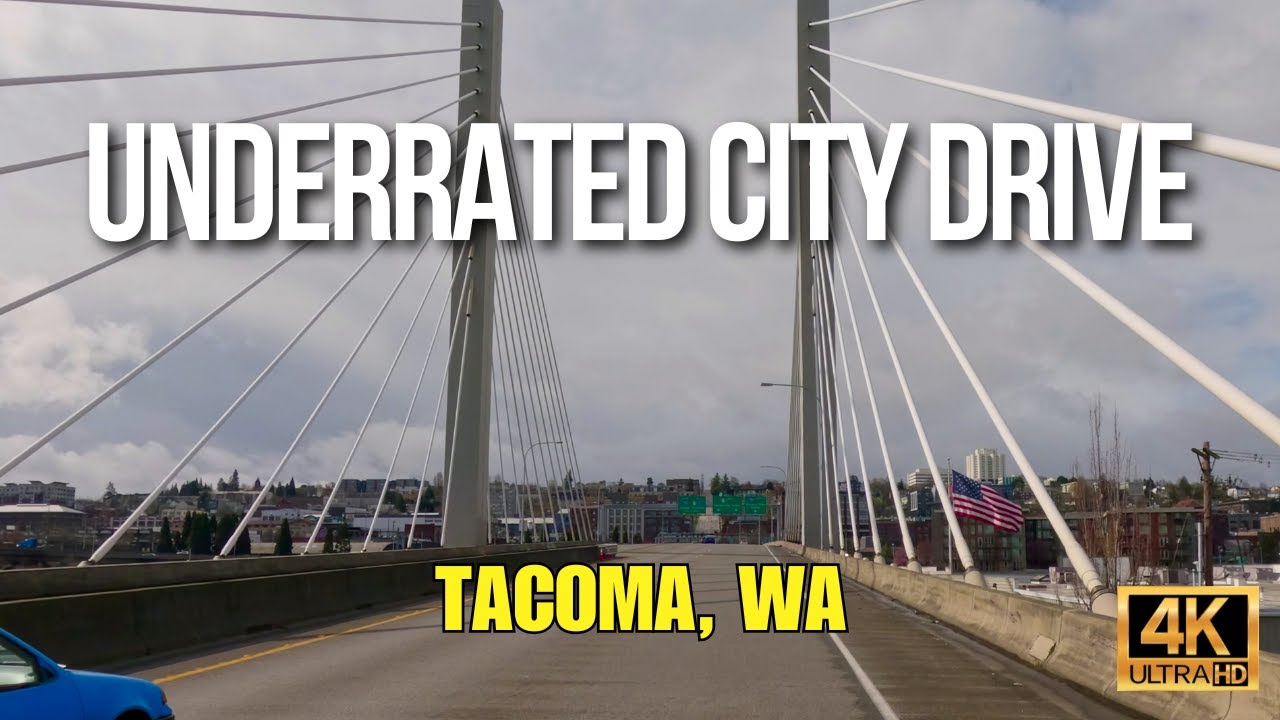 Tacoma Washington 4K Drive | Downtown and Stadium Districts #tacoma #washingtonstate #drive