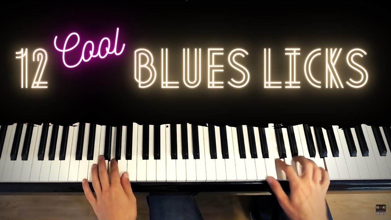 12 Blues Licks in A minor │ Blues Piano Lessons #2