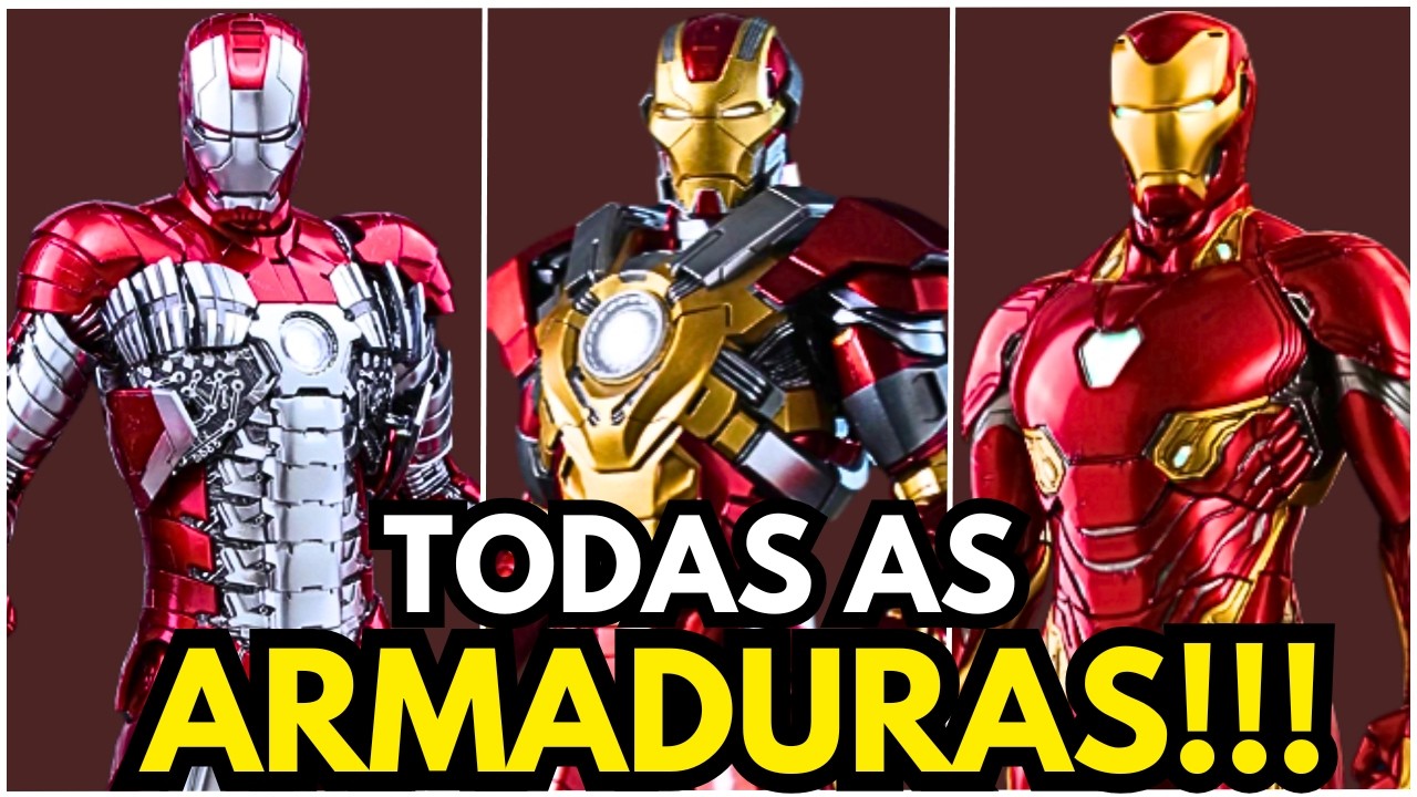TODAS AS ARMADURAS DO HOMEM DE FERRO!!!