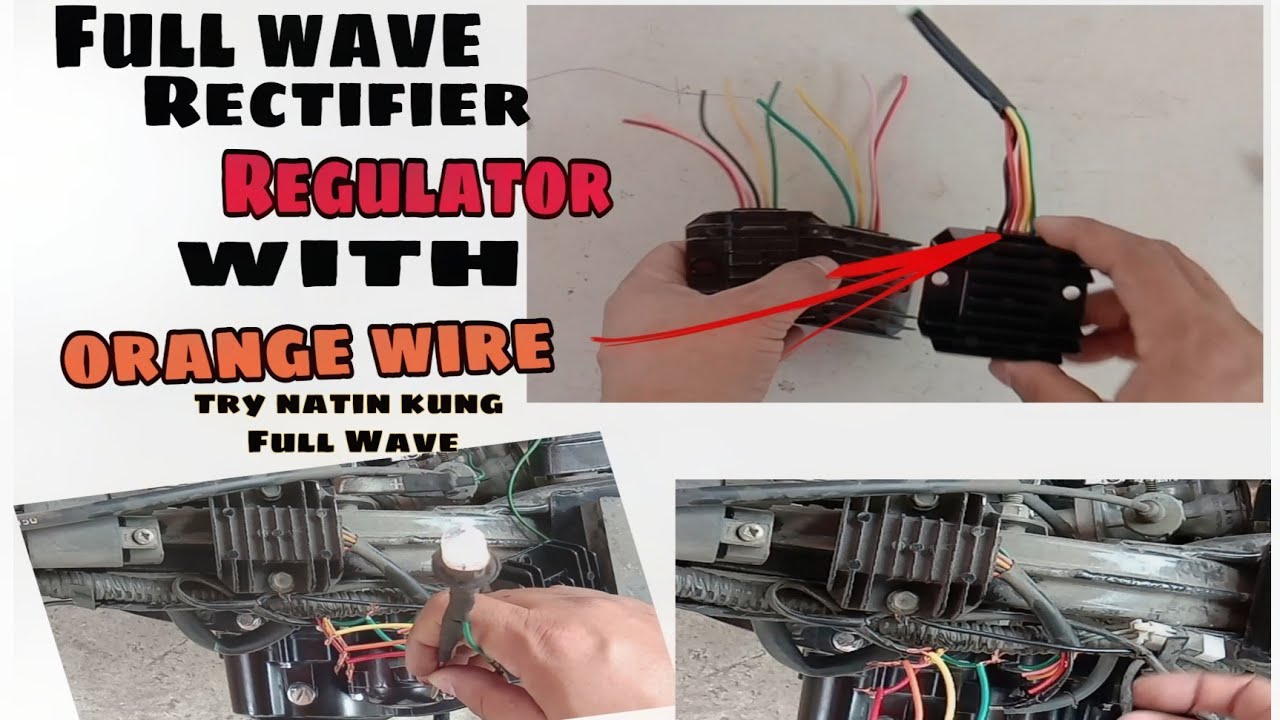 4 wires & 5wires Rectifier Regulator Full wave with orange wire